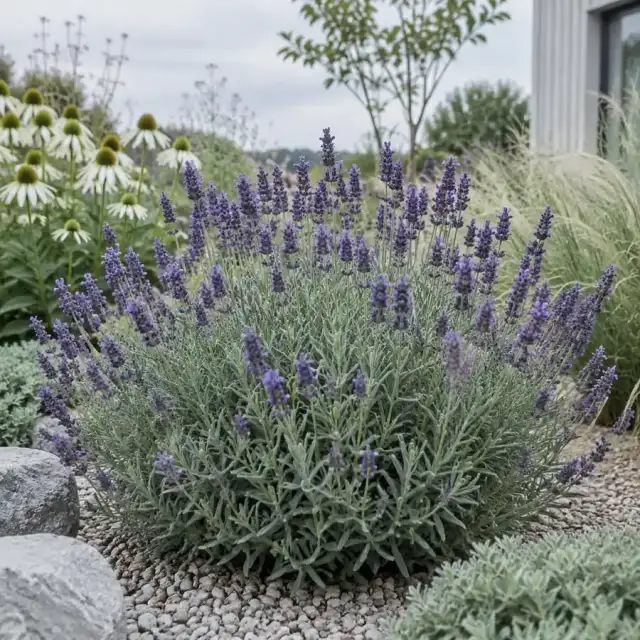 Perenner – Lavendel, solhatt, näva